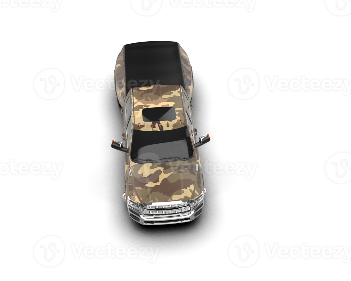 Pickup truck isolated on background. 3d rendering - illustration png