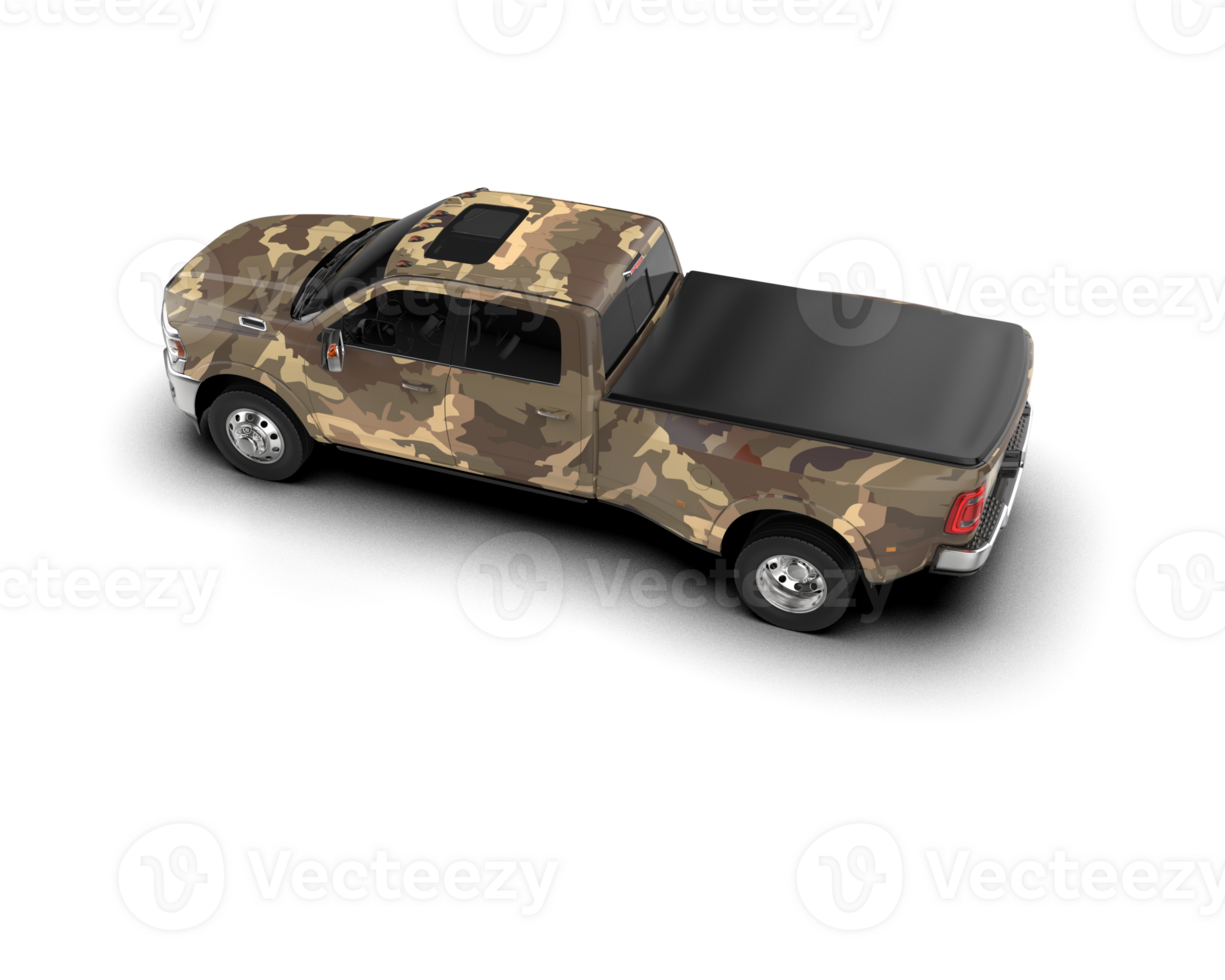 Pickup truck isolated on background. 3d rendering - illustration png