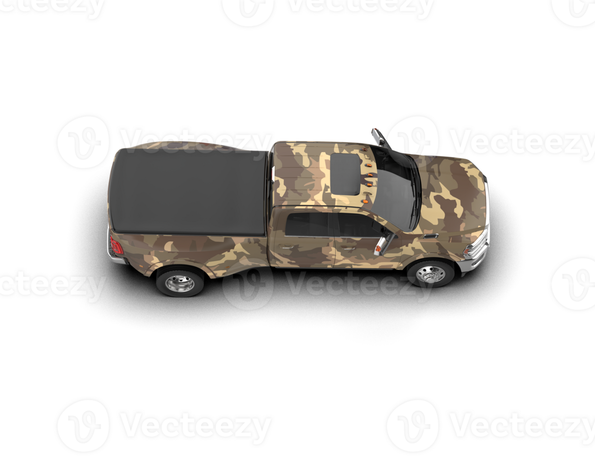 Pickup truck isolated on background. 3d rendering - illustration png