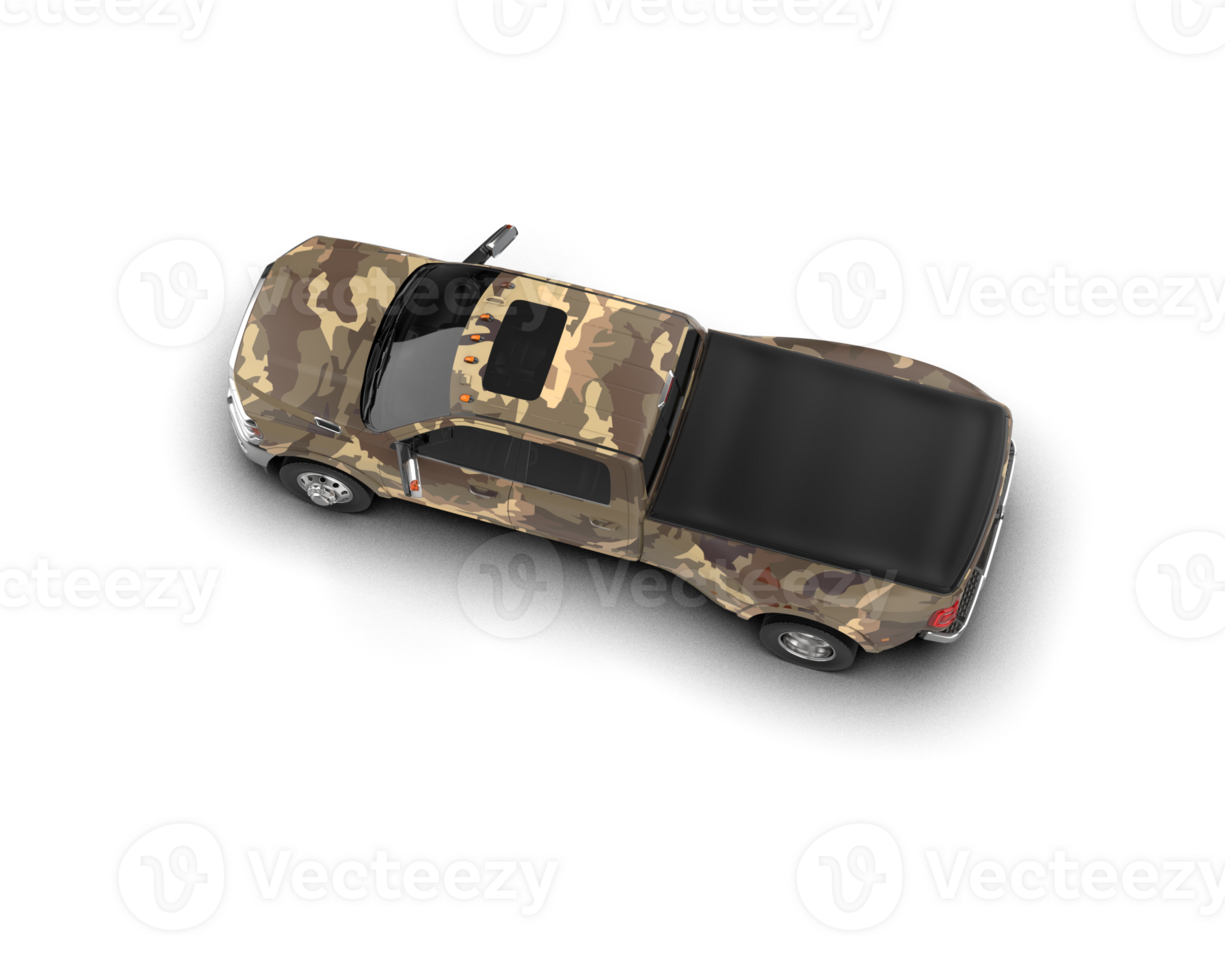 Pickup truck isolated on background. 3d rendering - illustration png