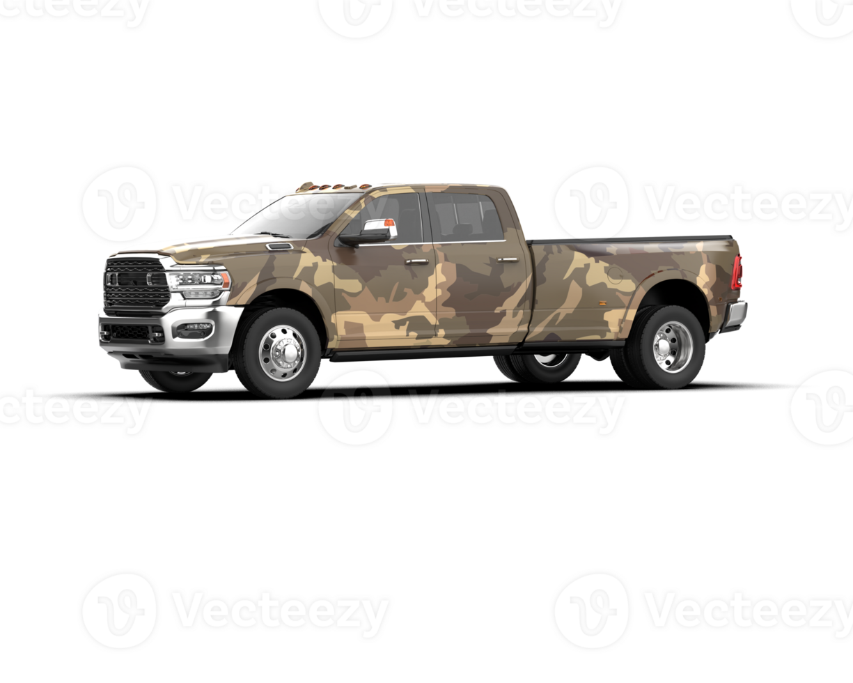 Pickup truck isolated on background. 3d rendering - illustration png