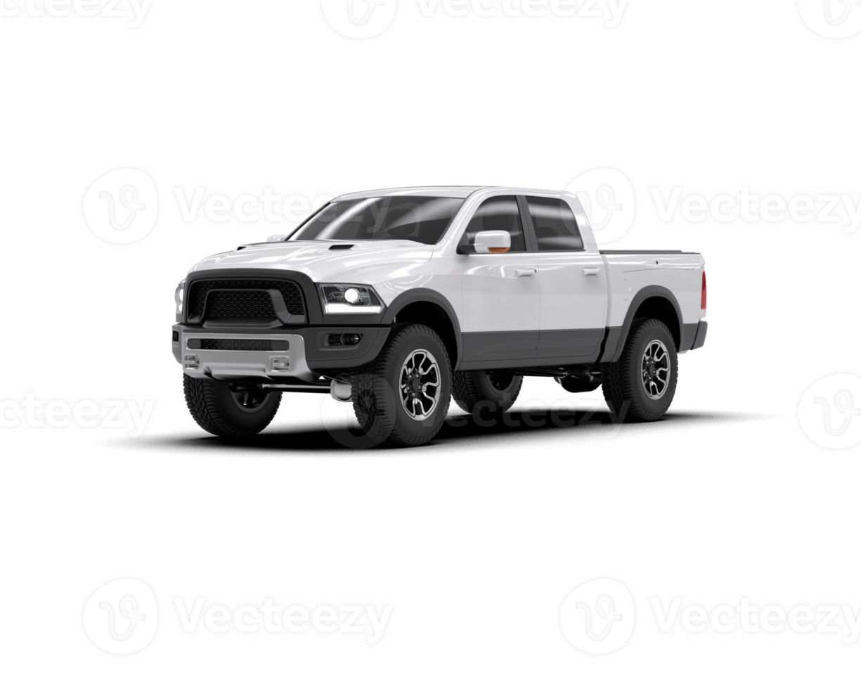 Pickup truck isolated on background. 3d rendering - illustration png