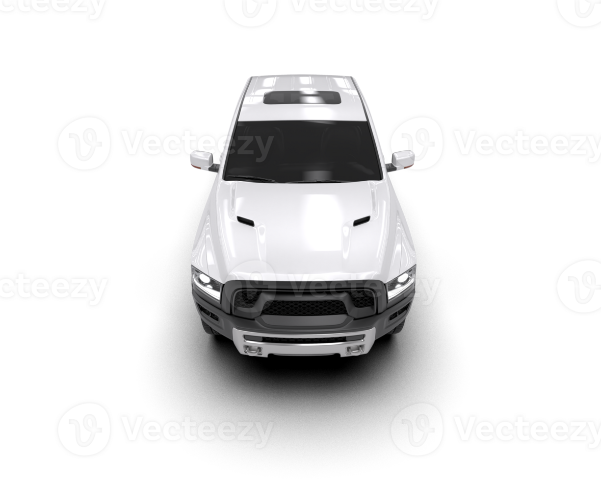 Pickup truck isolated on background. 3d rendering - illustration png