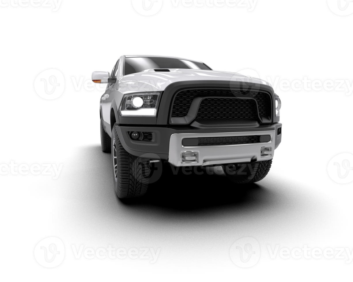 Pickup truck isolated on background. 3d rendering - illustration png
