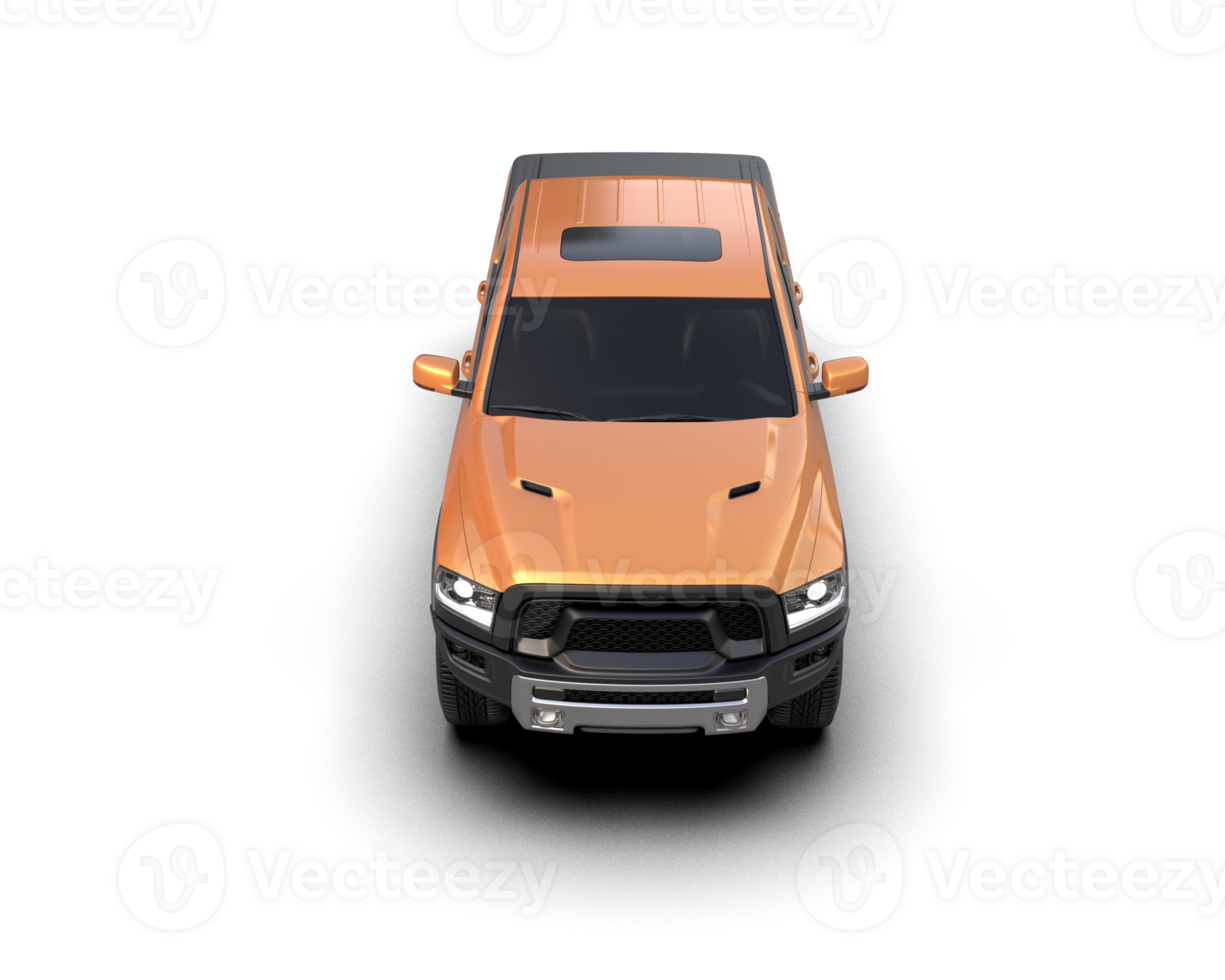Pickup truck isolated on background. 3d rendering - illustration png
