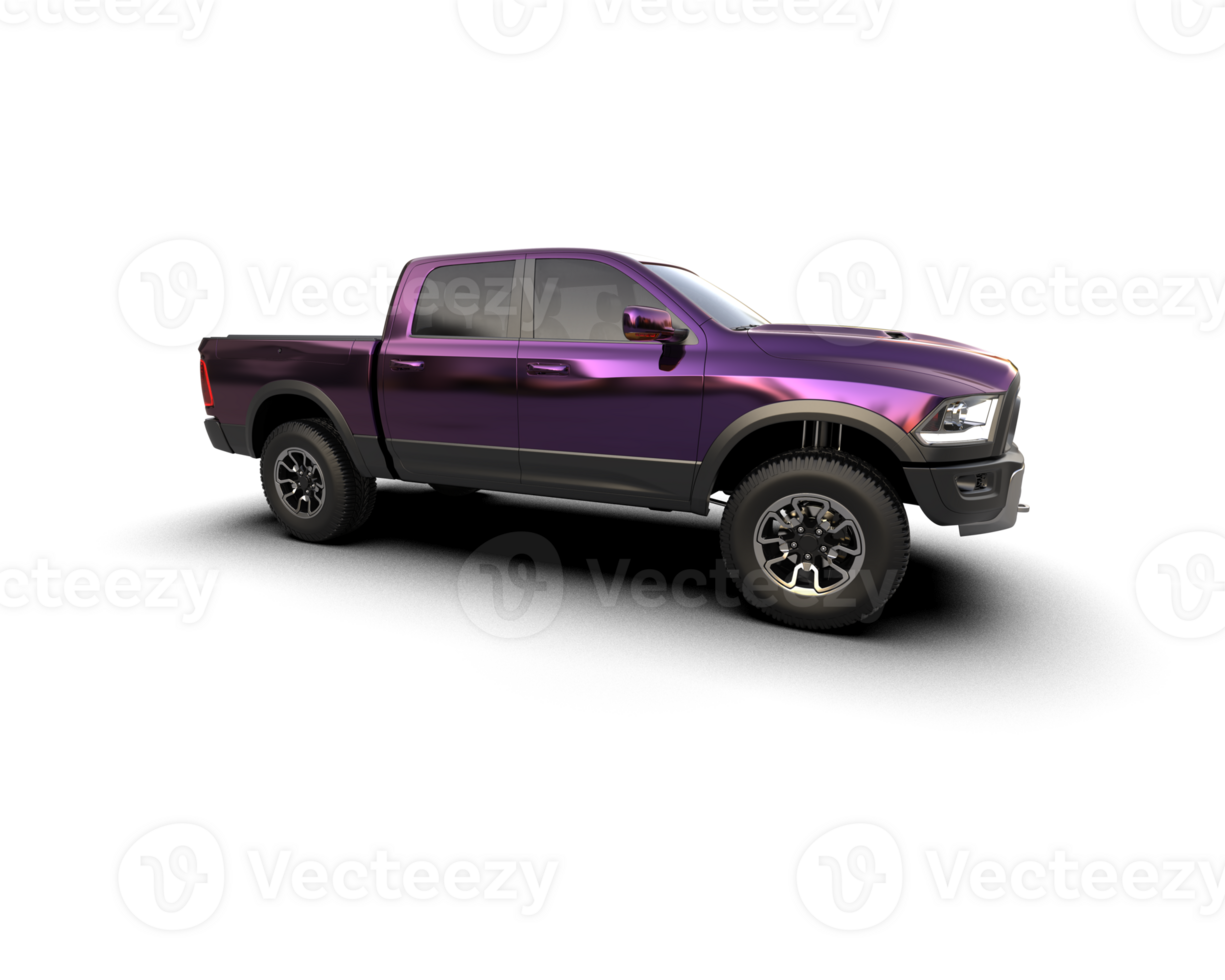 Pickup truck isolated on background. 3d rendering - illustration png