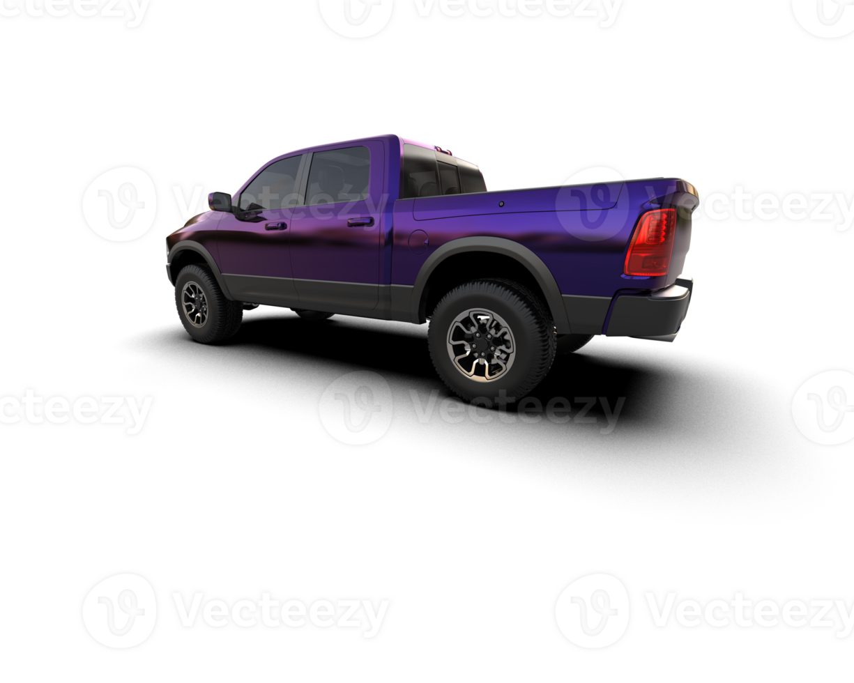 Pickup truck isolated on background. 3d rendering - illustration png