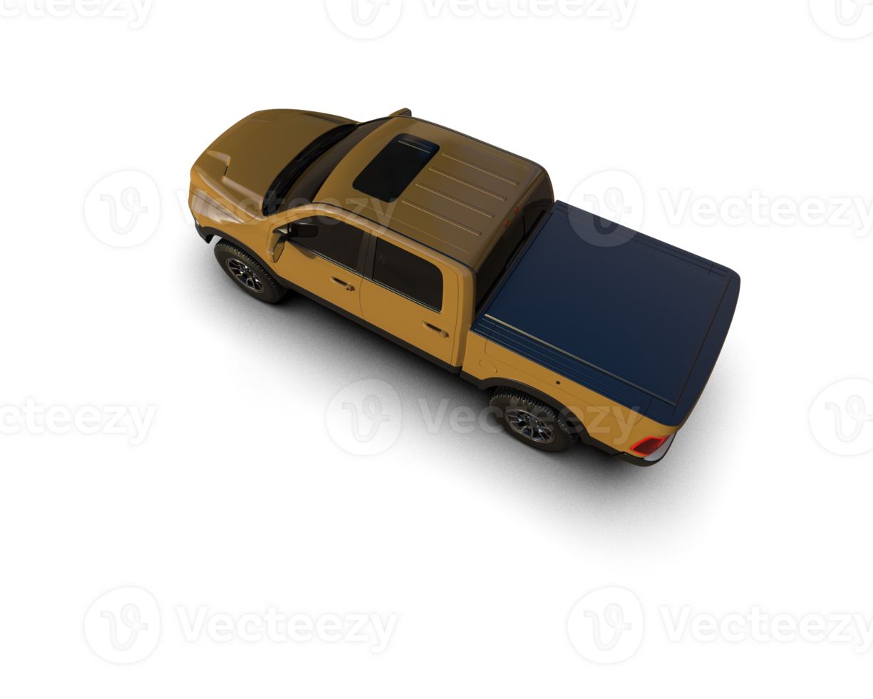 Pickup truck isolated on background. 3d rendering - illustration png