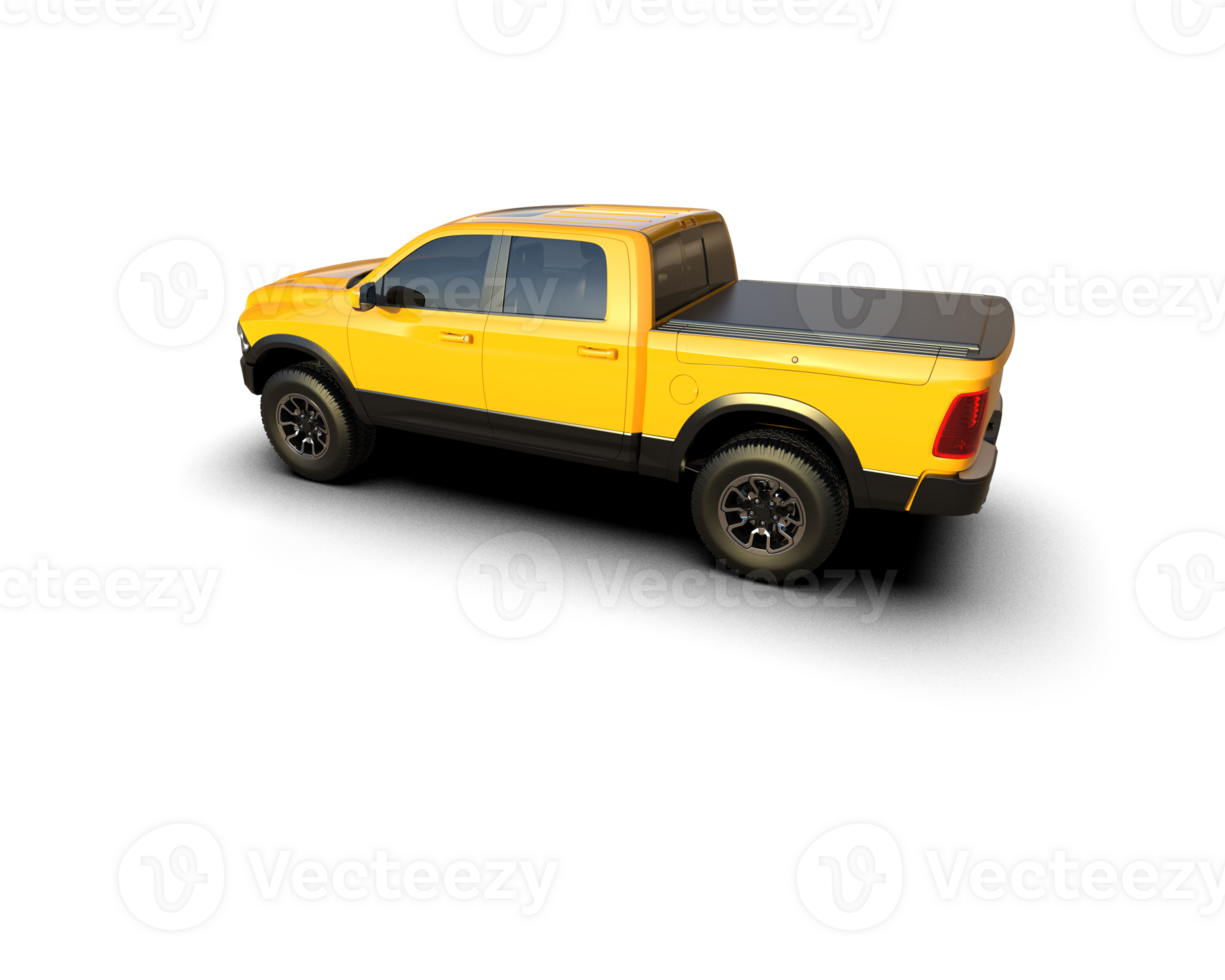 Pickup truck isolated on background. 3d rendering - illustration png