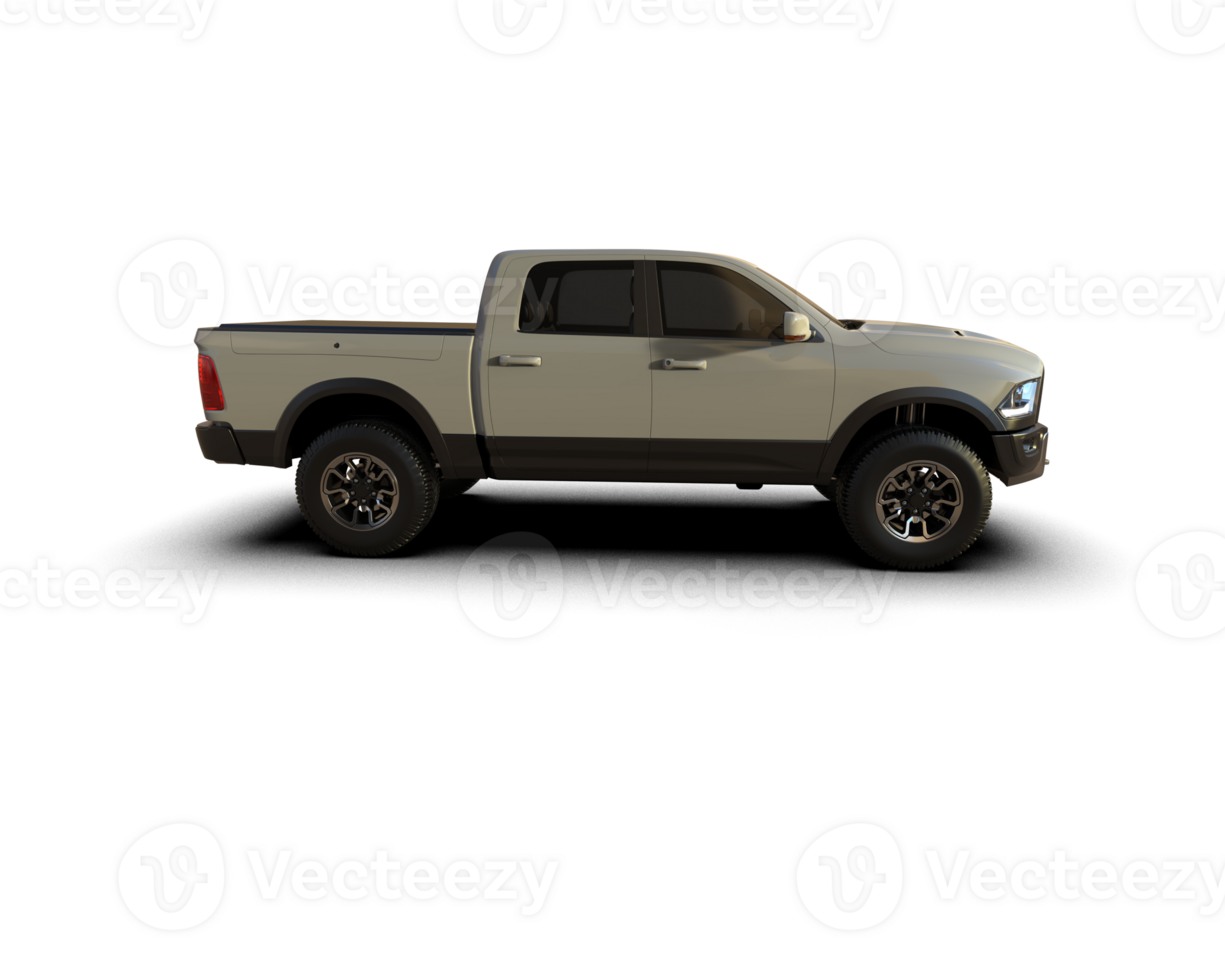 Pickup truck isolated on background. 3d rendering - illustration png