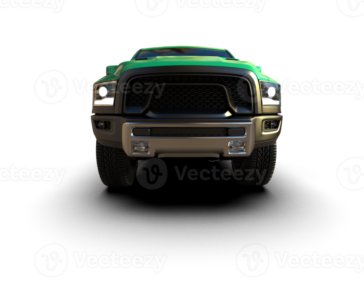 Pickup truck isolated on background. 3d rendering - illustration png