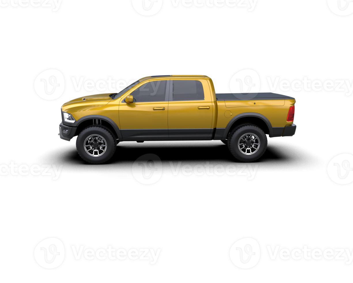 Pickup truck isolated on background. 3d rendering - illustration png