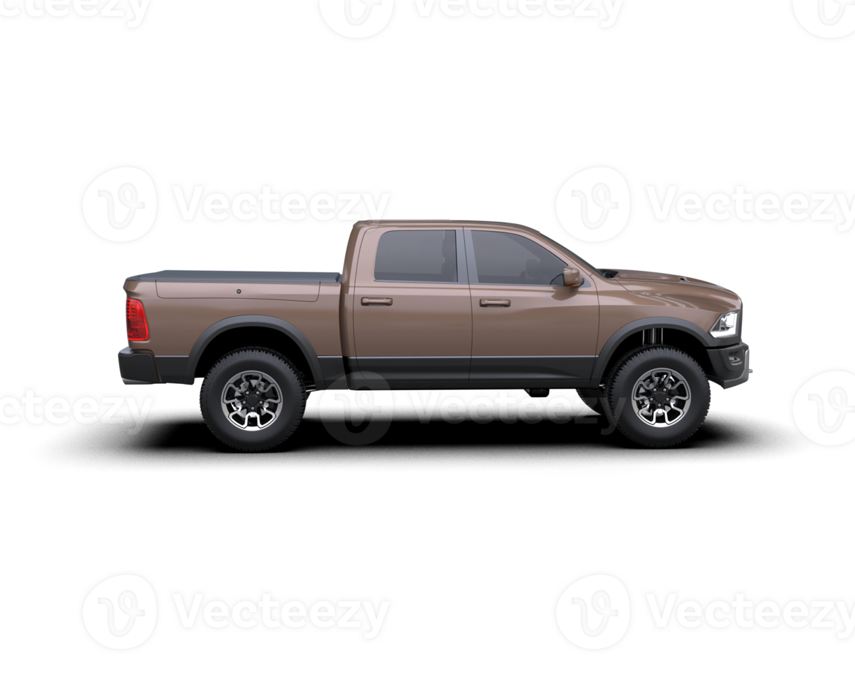 Pickup truck isolated on background. 3d rendering - illustration png