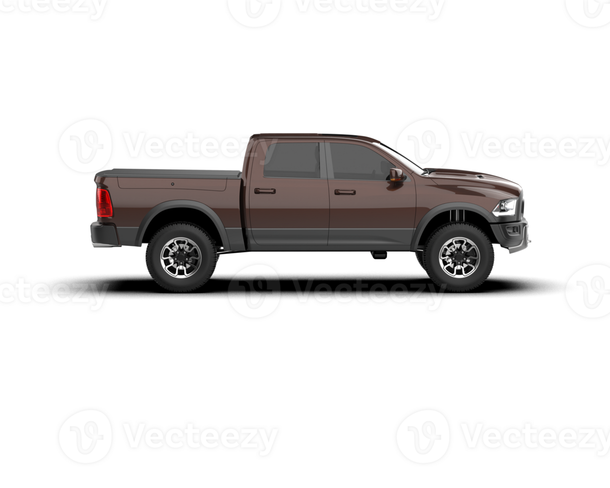 Pickup truck isolated on background. 3d rendering - illustration png