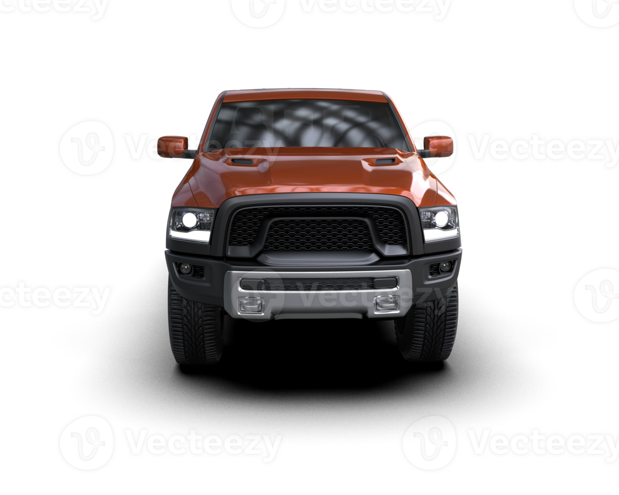 Pickup truck isolated on background. 3d rendering - illustration png