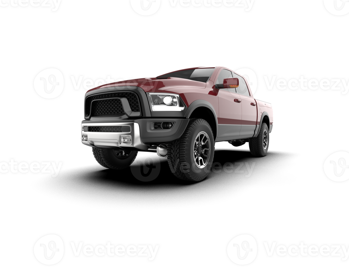 Pickup truck isolated on background. 3d rendering - illustration png