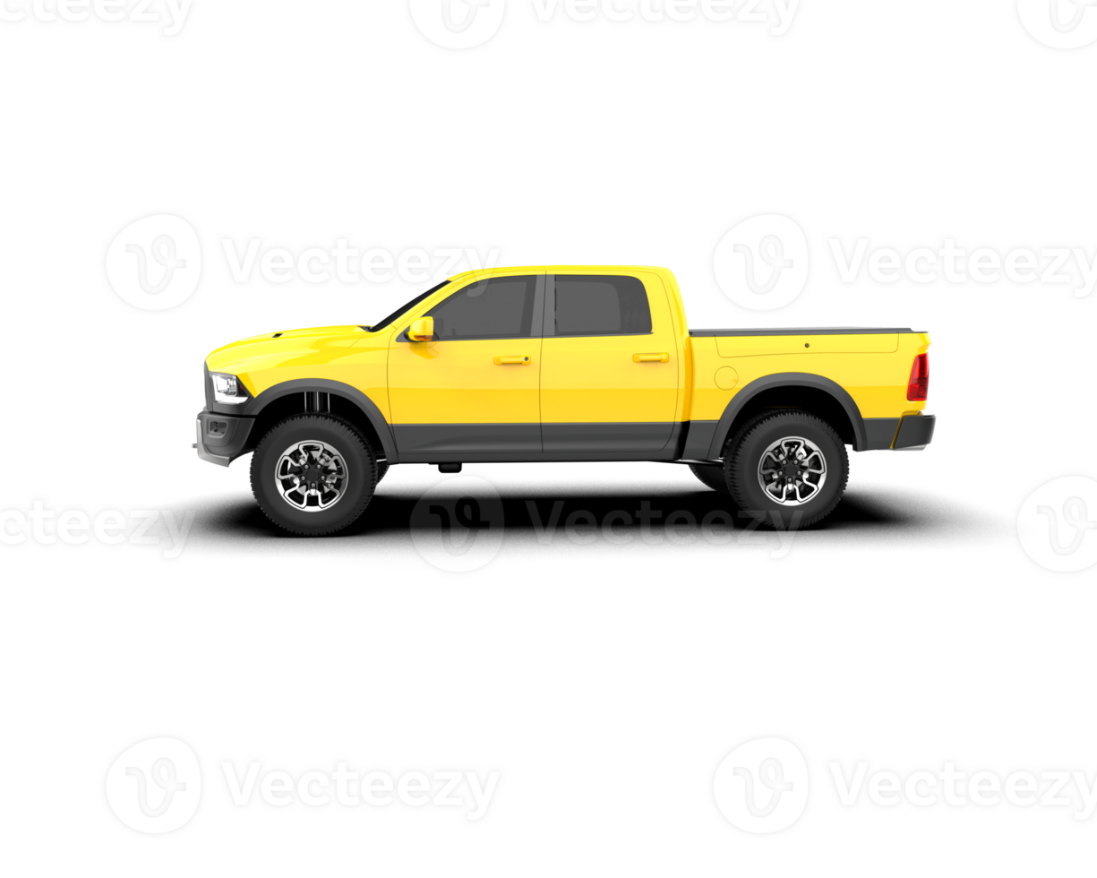 Pickup truck isolated on background. 3d rendering - illustration png