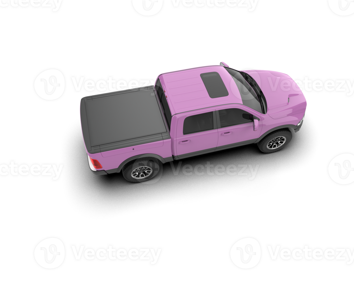 Pickup truck isolated on background. 3d rendering - illustration png
