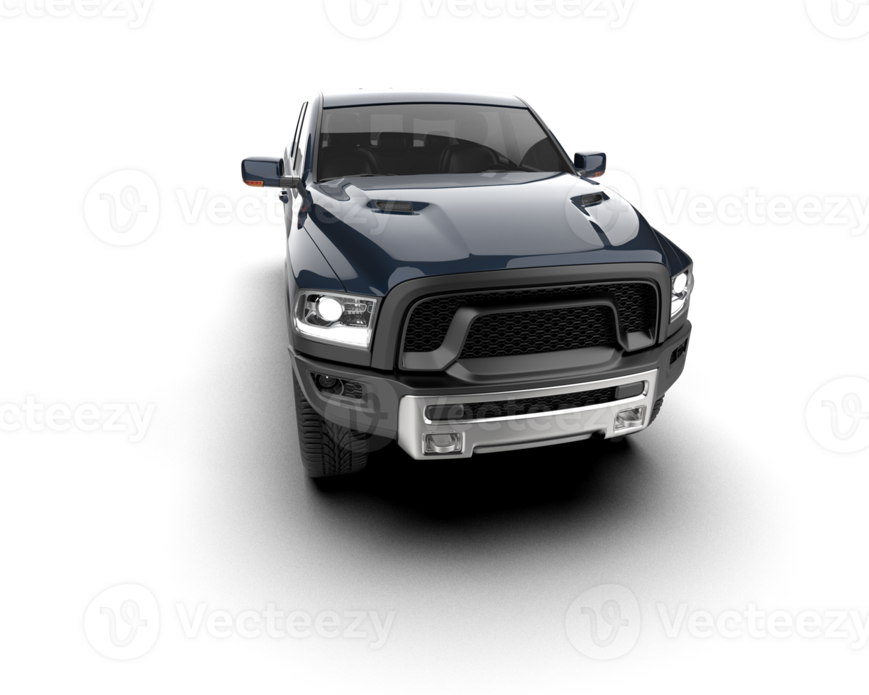 Pickup truck isolated on background. 3d rendering - illustration png