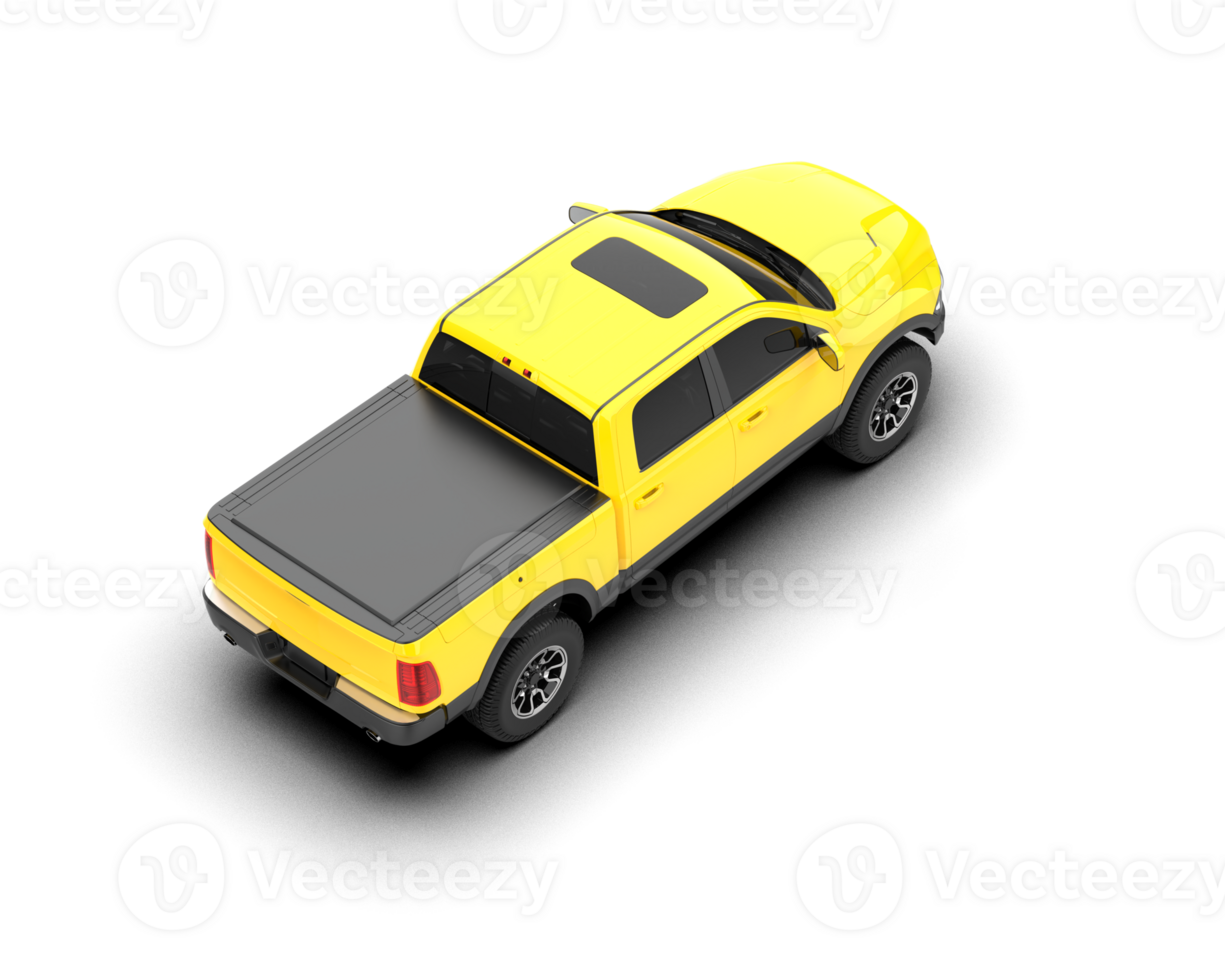 Pickup truck isolated on background. 3d rendering - illustration png