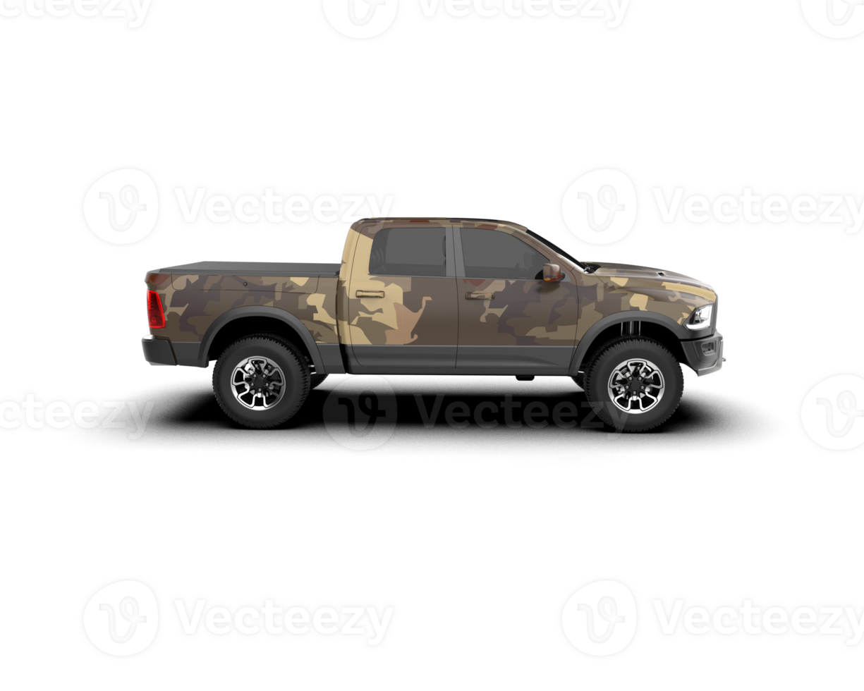 Pickup truck isolated on background. 3d rendering - illustration png