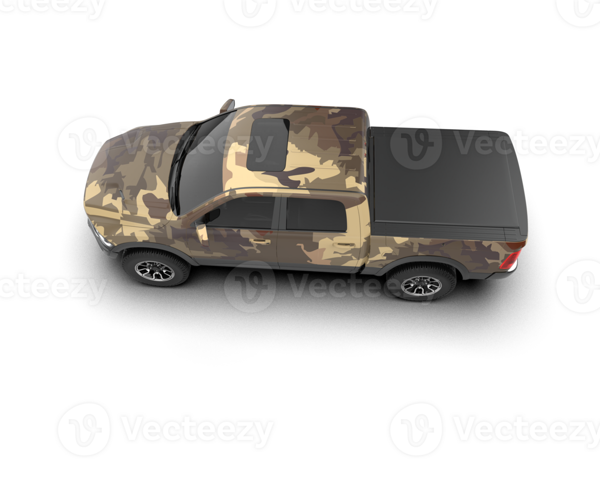 Pickup truck isolated on background. 3d rendering - illustration png