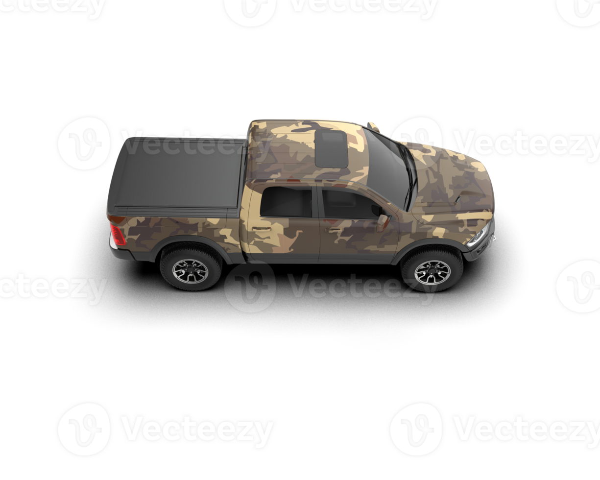 Pickup truck isolated on background. 3d rendering - illustration png