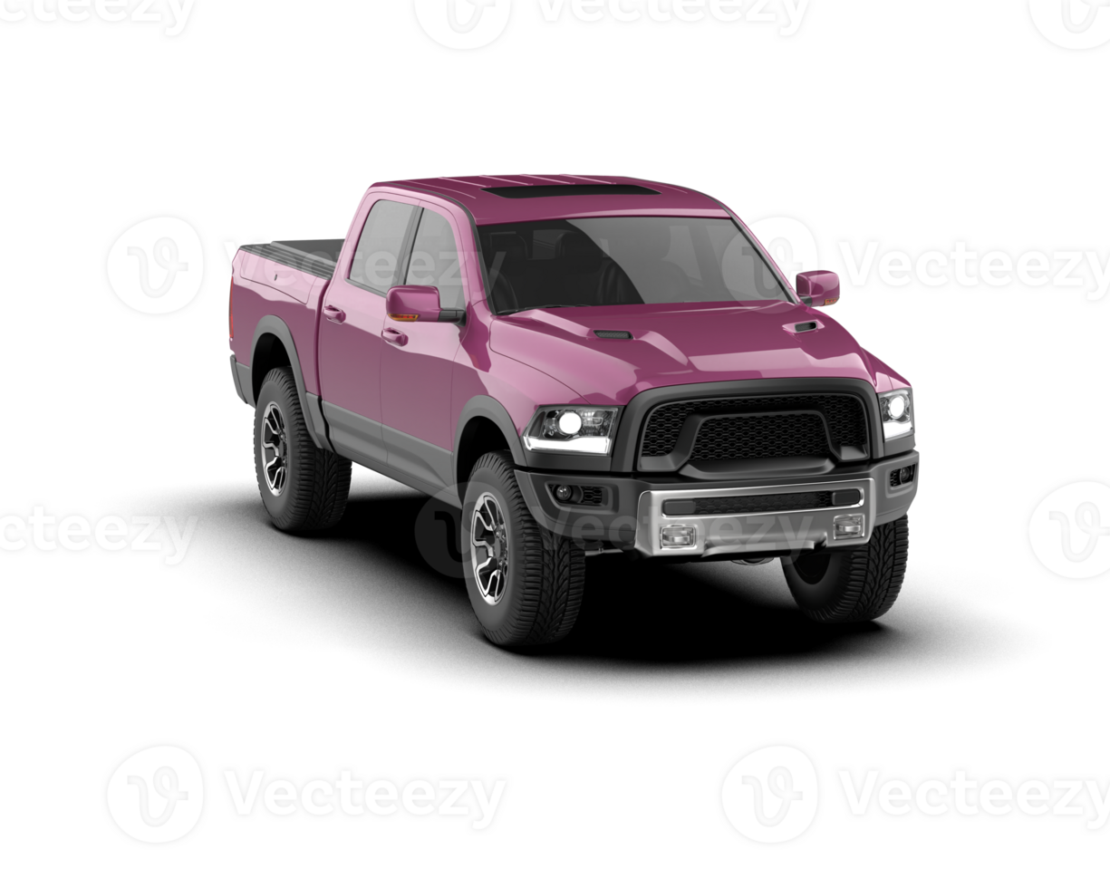 Pickup truck isolated on background. 3d rendering - illustration png