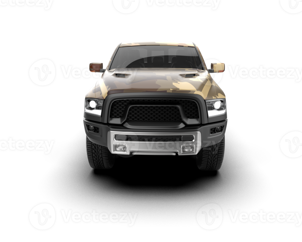 Pickup truck isolated on background. 3d rendering - illustration png