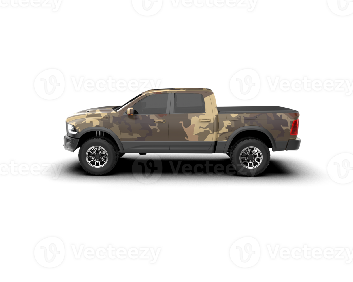 Pickup truck isolated on background. 3d rendering - illustration png