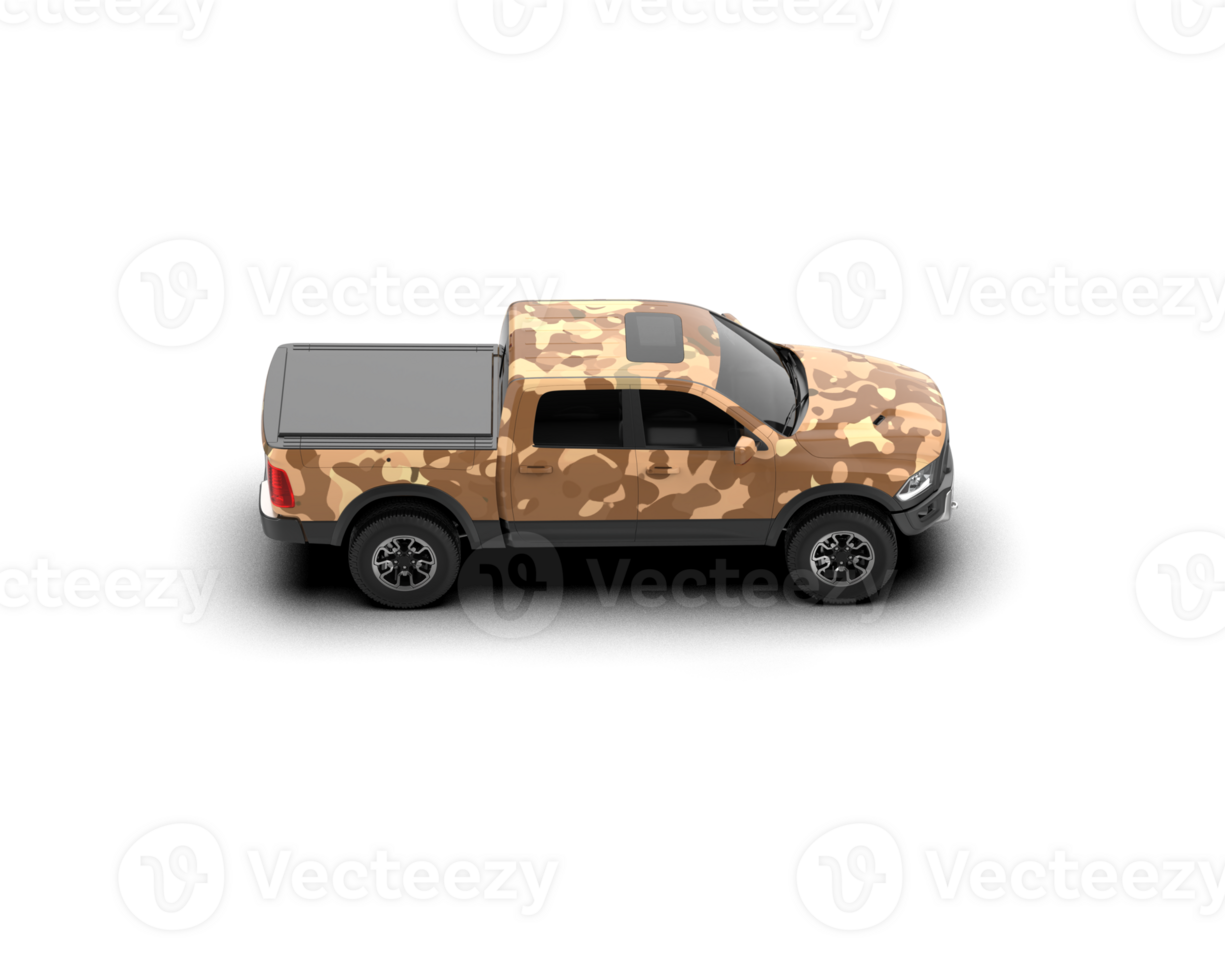 Pickup truck isolated on background. 3d rendering - illustration png