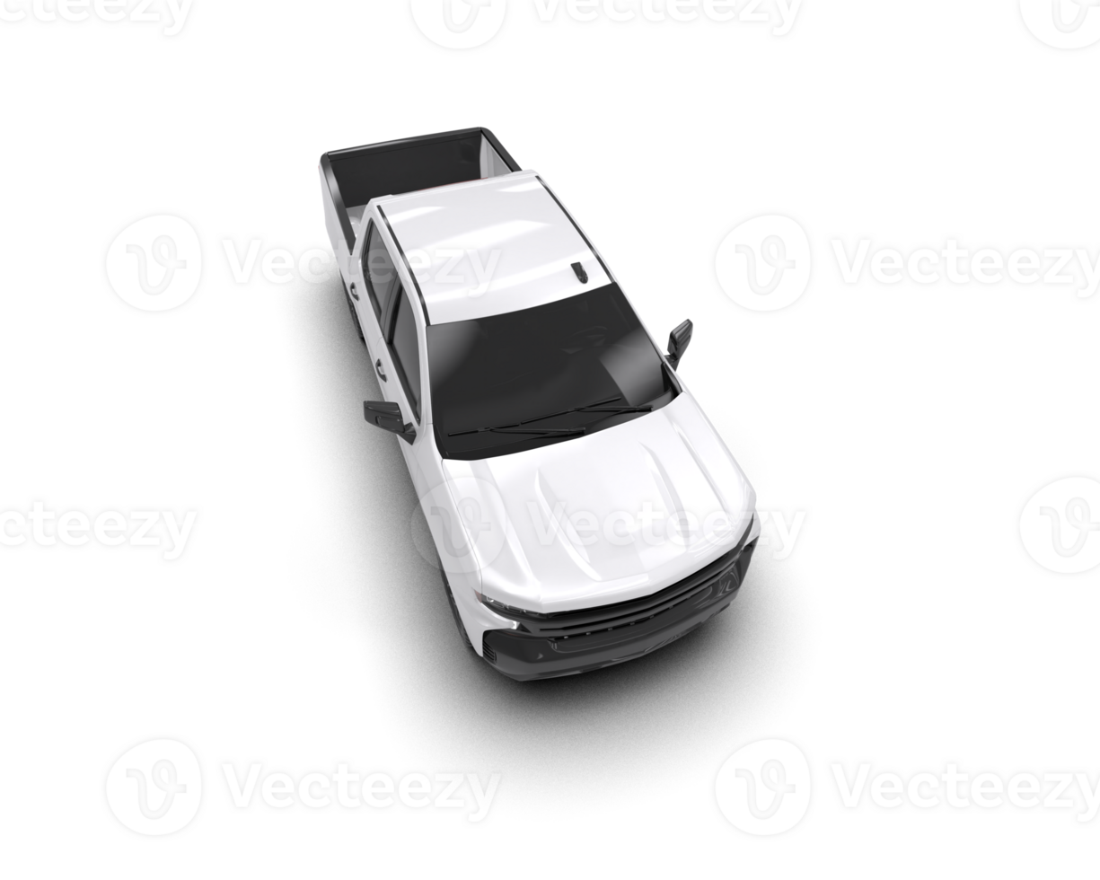 Pickup truck isolated on background. 3d rendering - illustration png