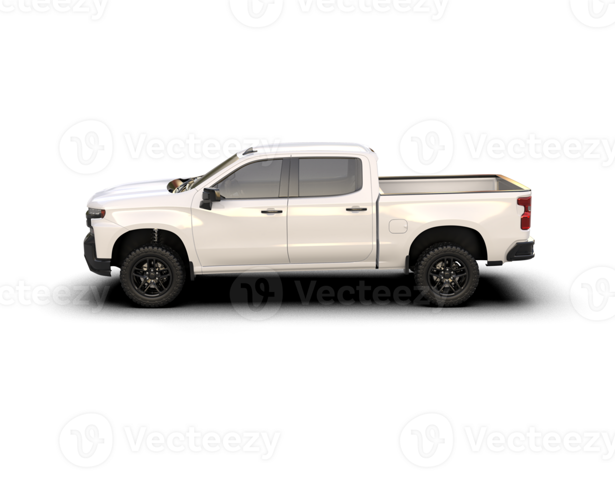 Pickup truck isolated on background. 3d rendering - illustration png
