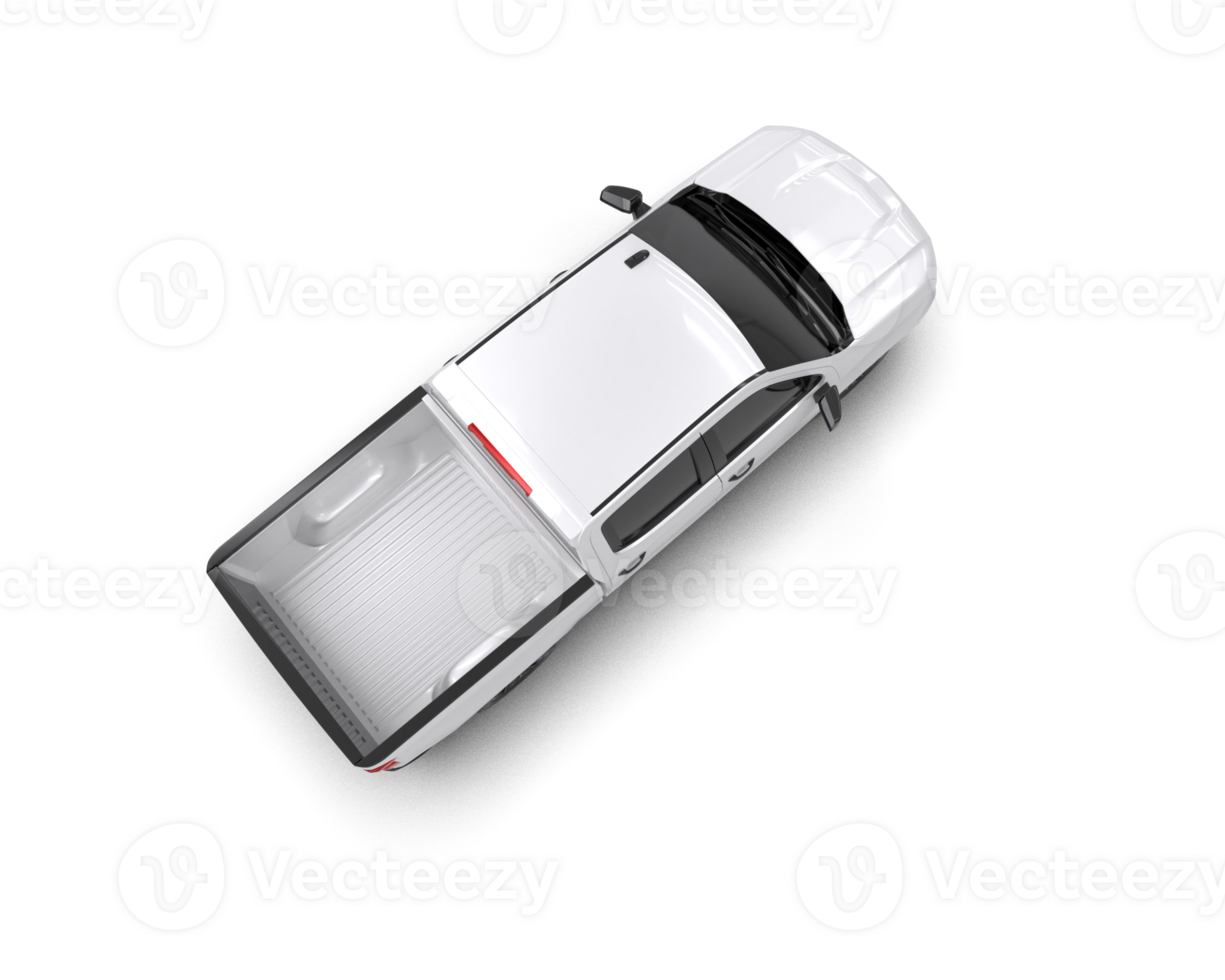 Pickup truck isolated on background. 3d rendering - illustration png