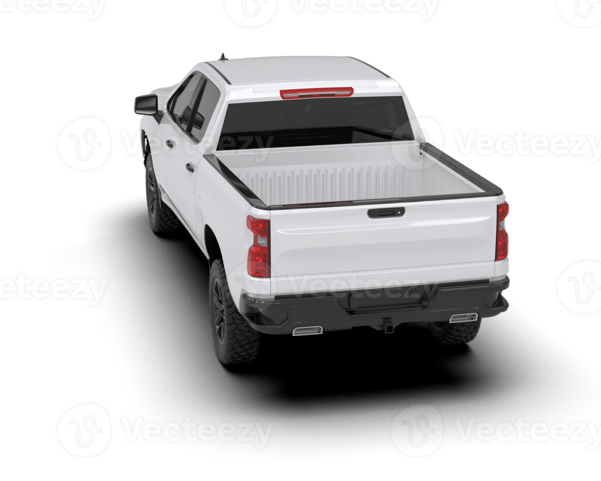 Pickup truck isolated on background. 3d rendering - illustration png