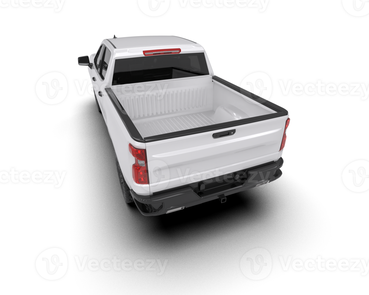 Pickup truck isolated on background. 3d rendering - illustration png