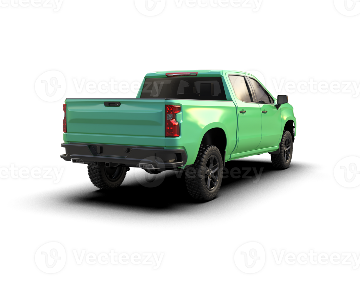 Pickup truck isolated on background. 3d rendering - illustration png