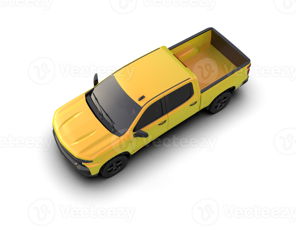 Pickup truck isolated on background. 3d rendering - illustration png