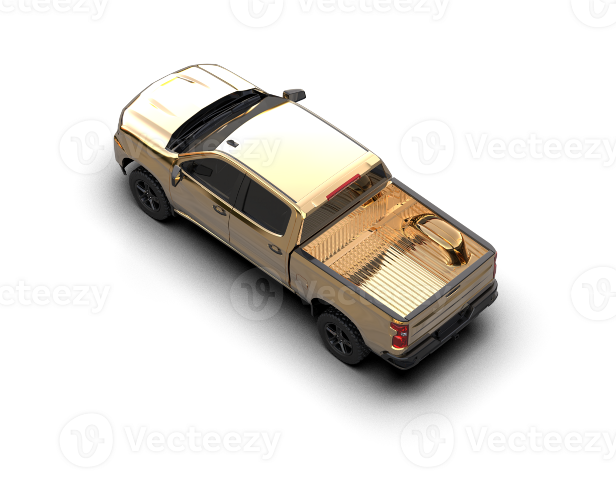 Pickup truck isolated on background. 3d rendering - illustration png