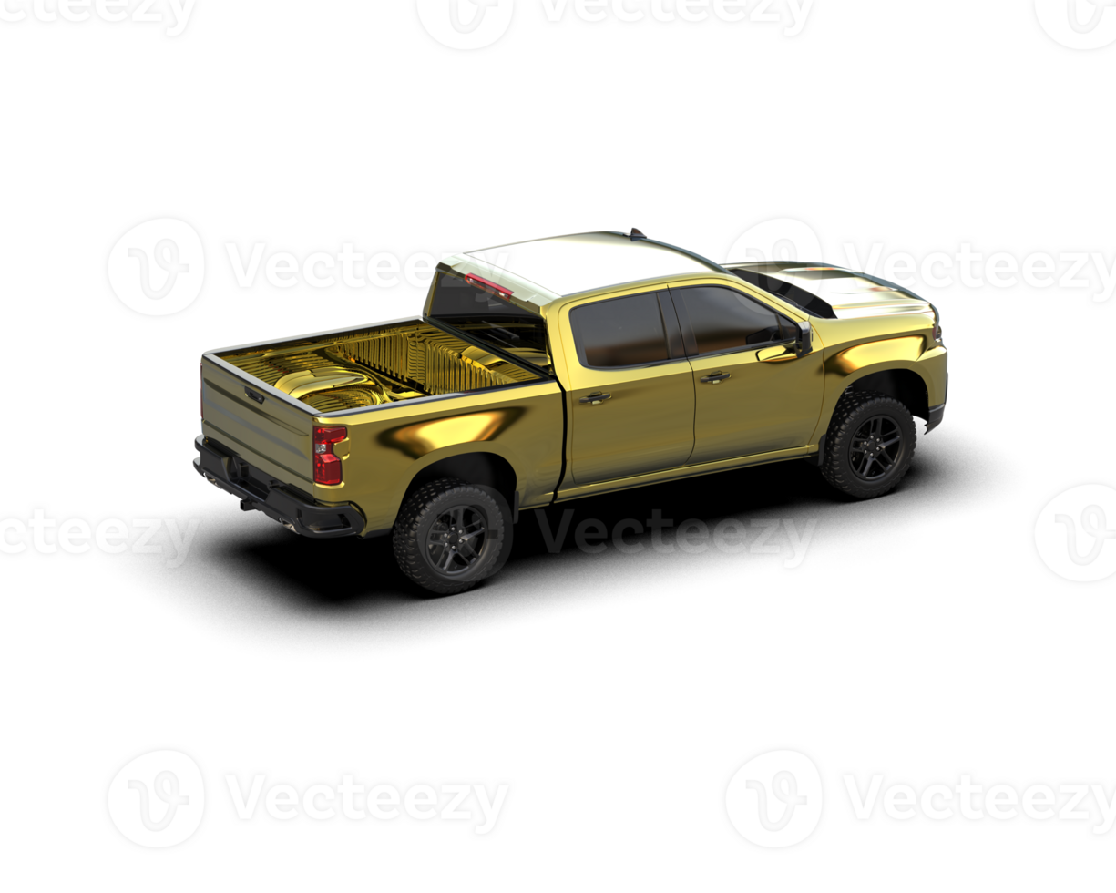 Pickup truck isolated on background. 3d rendering - illustration png