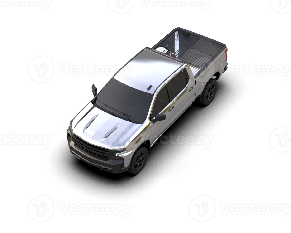 Pickup truck isolated on background. 3d rendering - illustration png