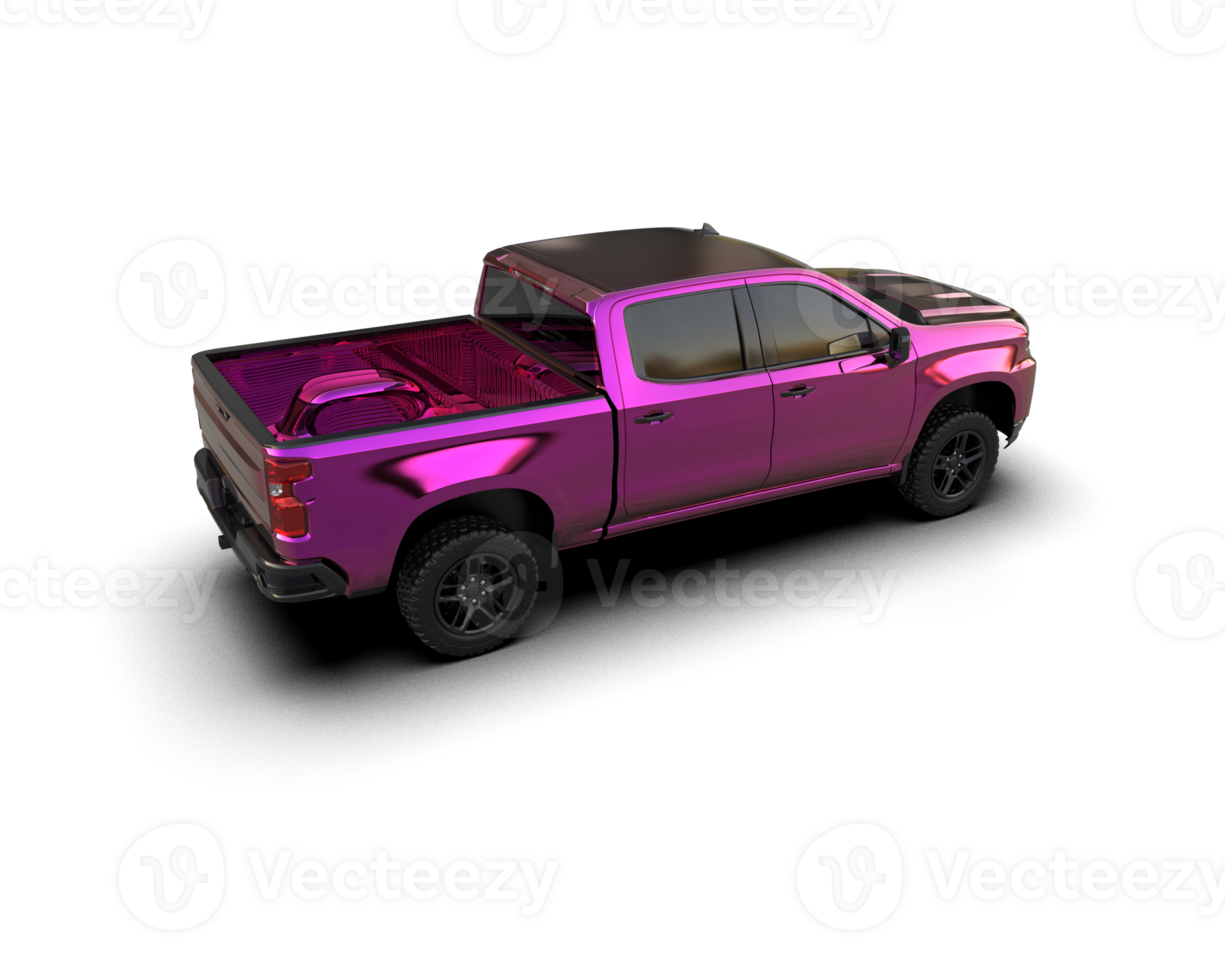 Pickup truck isolated on background. 3d rendering - illustration png