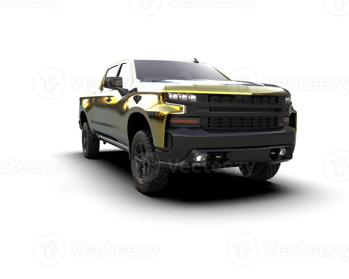 Pickup truck isolated on background. 3d rendering - illustration png