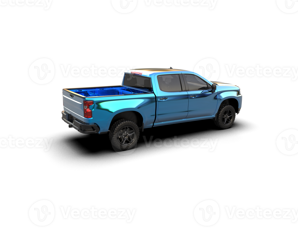 Pickup truck isolated on background. 3d rendering - illustration png