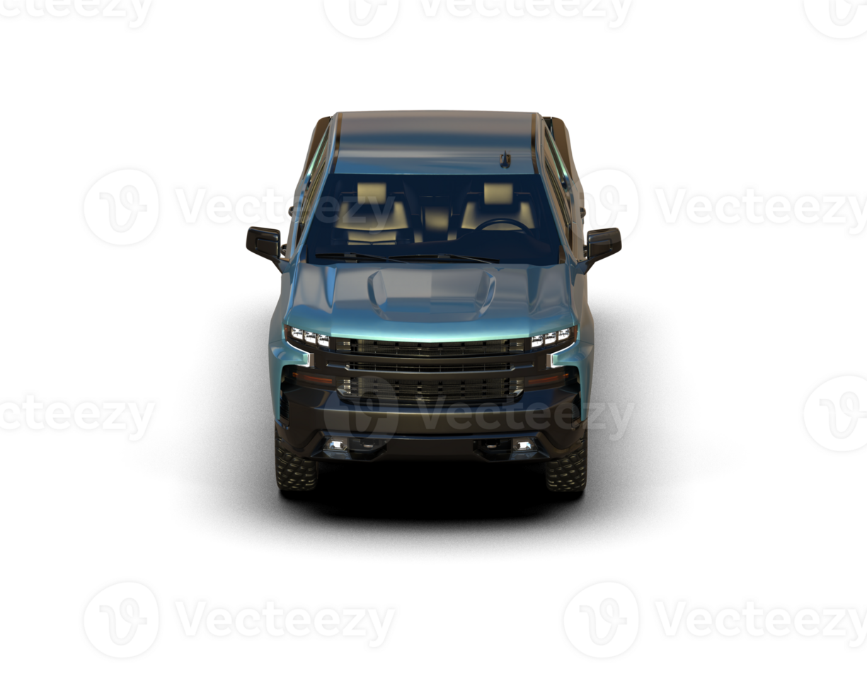 Pickup truck isolated on background. 3d rendering - illustration png