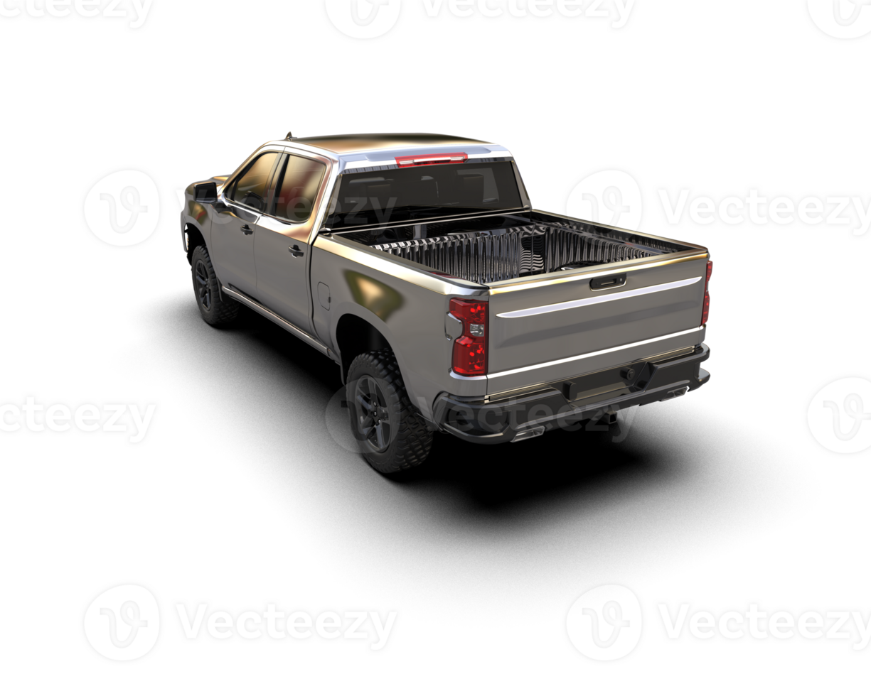 Pickup truck isolated on background. 3d rendering - illustration png