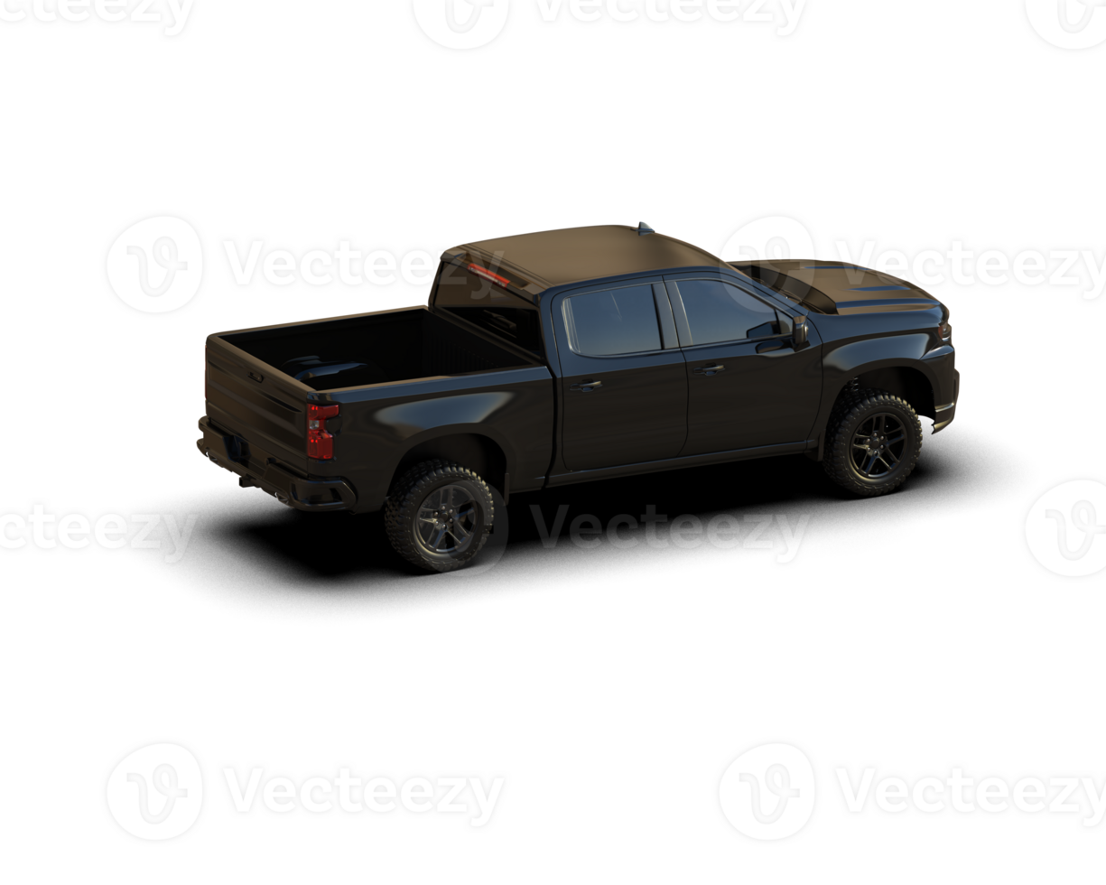 Pickup truck isolated on background. 3d rendering - illustration png