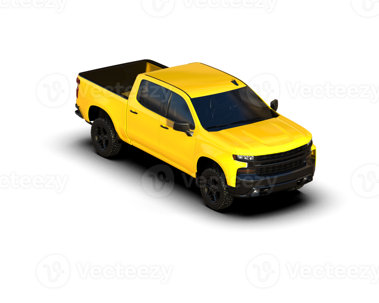 Pickup truck isolated on background. 3d rendering - illustration png