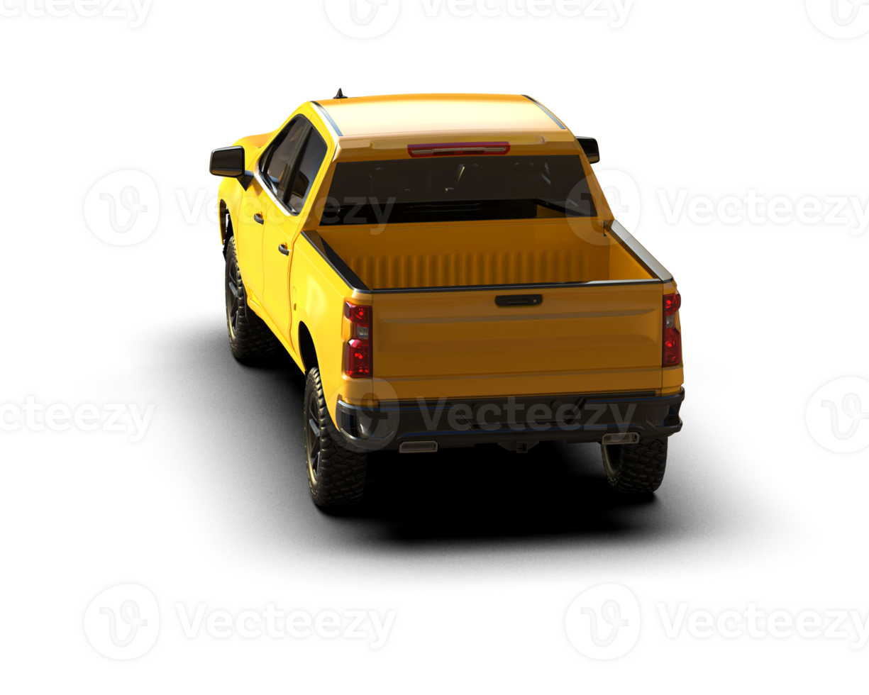 Pickup truck isolated on background. 3d rendering - illustration png