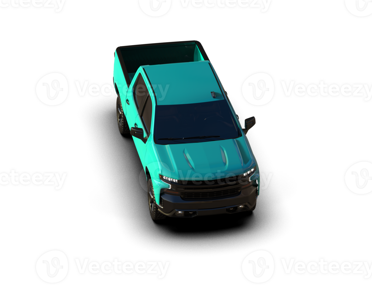 Pickup truck isolated on background. 3d rendering - illustration png